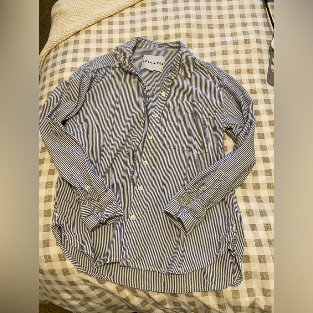 Women’s  Casual Striped Button-Down Shirt